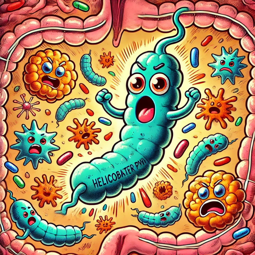Cómo muere la bacteria Helicobacter Pylori