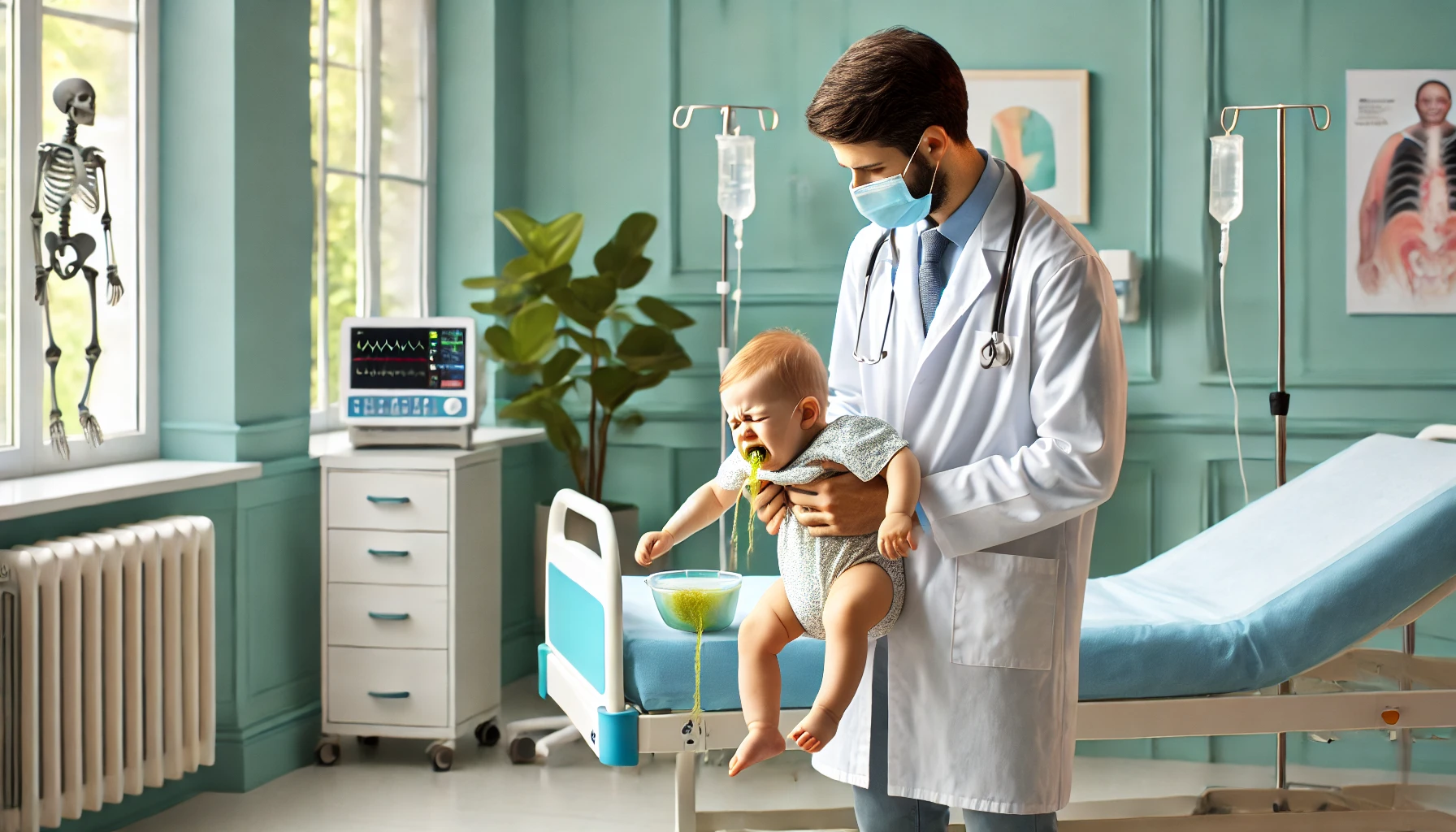 vomito en bebe de 1 año