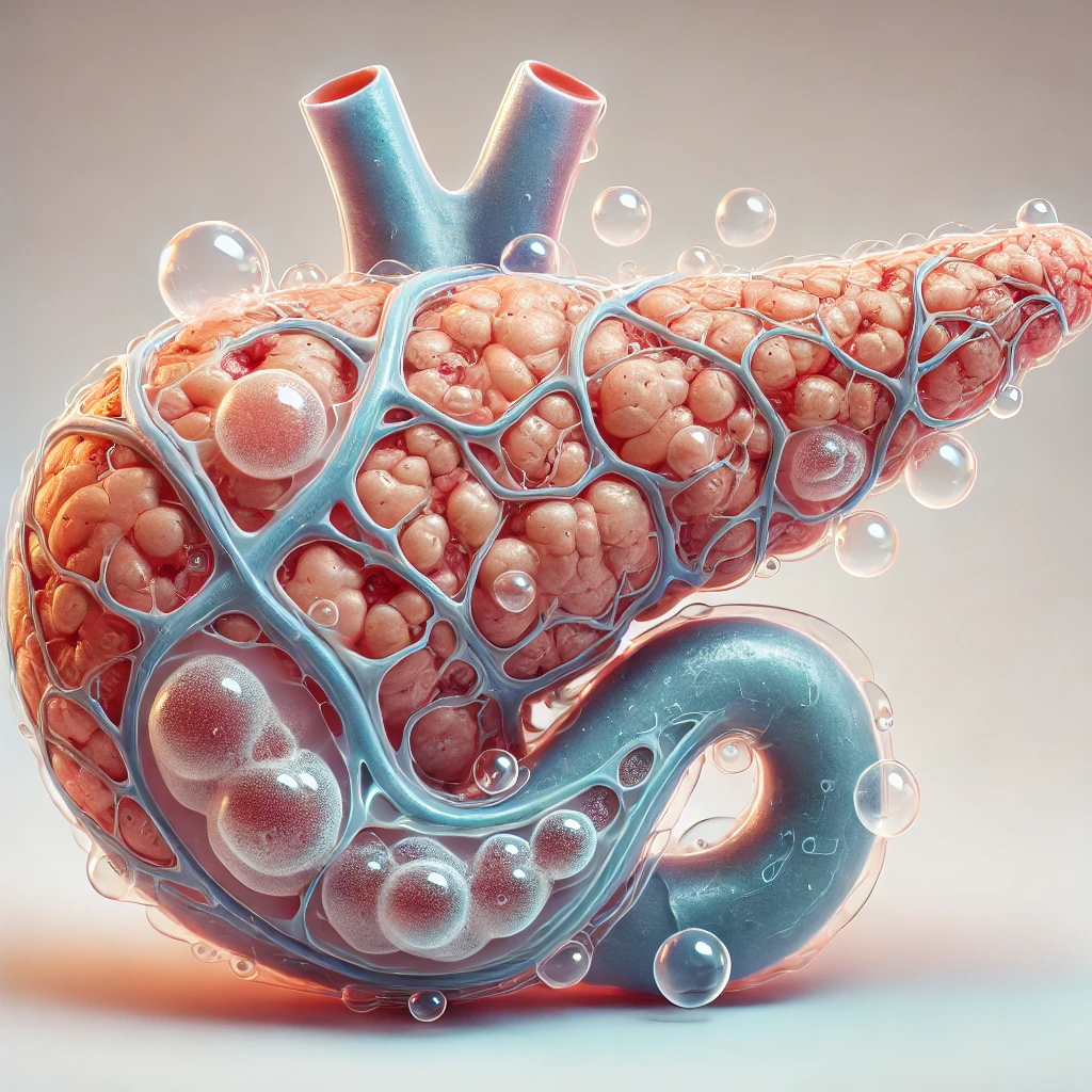 a human body with bubbles